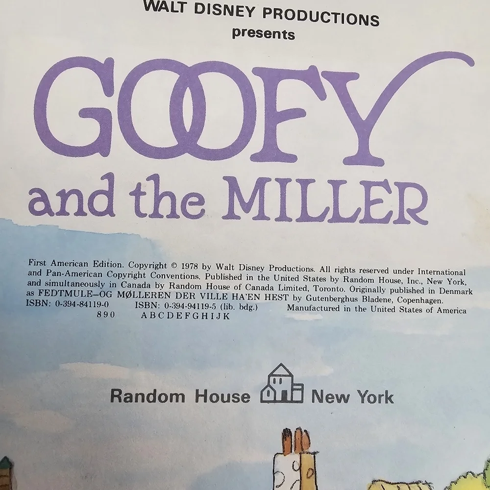 Walt Disney Goofy and the Miller Book 1978 HC 1st Ed - Picture 5 of 12